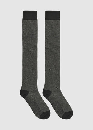 Long ribbed tights