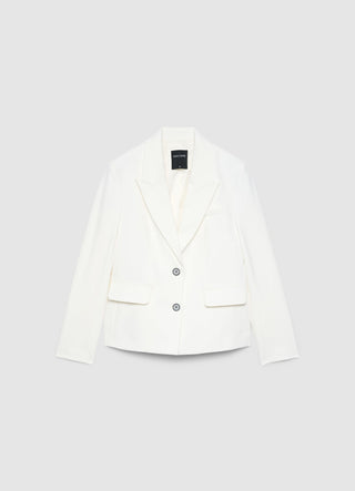 Single-breasted solid colour blazer