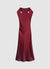Vestito lungo all'americana con fiocco