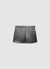 Gonna-pantalone similpelle con pieghe e cintura