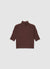 Maglia con collo cratere e maniche a 3/4