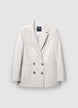 Zweireihige Jacke in Samtoptik - 4XL