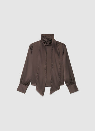 Chemise avec foulard au col