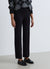Straight-leg knit trousers