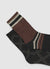 Pack of 2 socks with diamond patterns and stripes