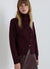 Cardigan con collo sciarpa e bottoni