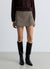 Gonna-pantalone pied de poule con pannello