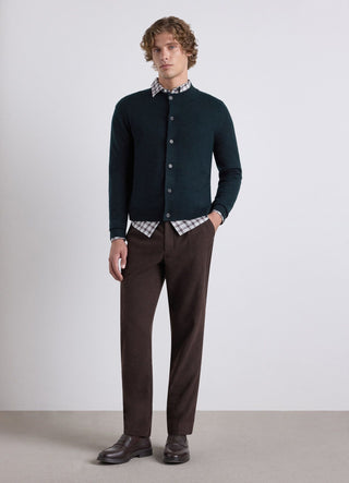 Pantaloni chino effetto lana