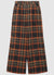 Straight check trousers