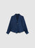 Blusa con rever sciallato a righe