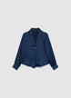 Blusa con rever sciallato a righe - XS