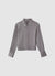 Camicia crop simil satin