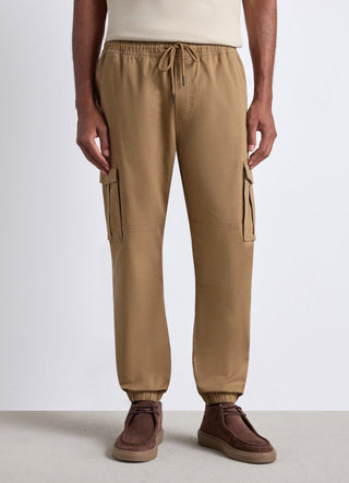Pantaloni jogger cargo con coulisse