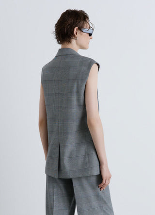 Long waistcoat with Prince of Wales pattern