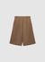 Plain-colour bermuda shorts with pleats