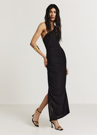 One-shoulder ruffle dress – Calliope