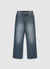 Wide-leg palazzo jeans with five pockets