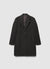 Cappotto monopetto a tinta unita