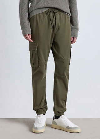 Pantaloni jogger cargo con coulisse