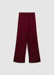 Pantaloni palazzo soft a tinta unita - L