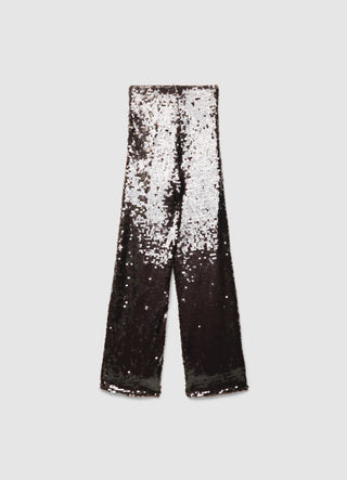 Pantaloni palazzo con paillettes