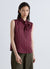 Striped sleeveless top with bow