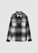 Checked shacket - S