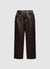 Straight Fit Hose aus geflochtenem Kunstleder