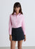 Camicia over in oxford a tinta unita
