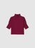 Maglia con collo cratere e maniche a 3/4