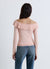 Maglia con scollo ampio e rouche