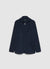 Hooded jacket with button closure