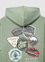 Oversize Hoodie mit Kapuze und Prints