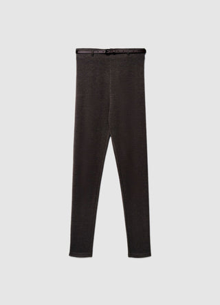 Leggings lunghi con cintura