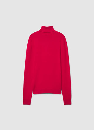 Pull col roulé uni