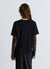 Plain-coloured crew neck T-shirt
