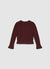 Sweater with cable knit and ruffles