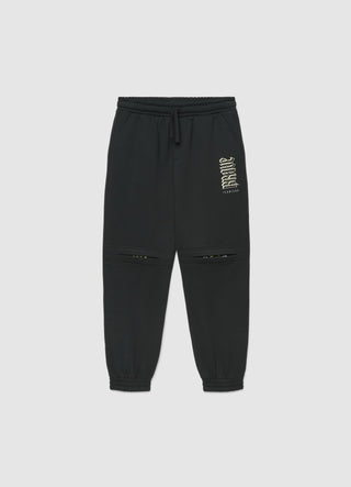 Jogger trousers with drawstring and lettering