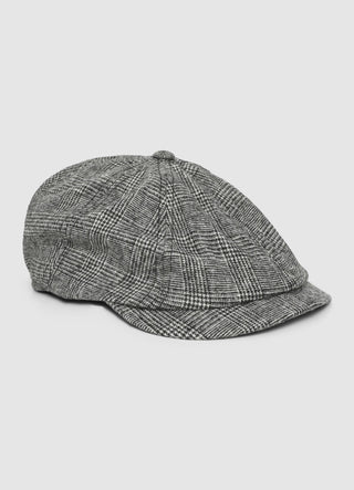 Prince of Wales check flat cap