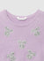 Maglia crop con fiocchi applicati