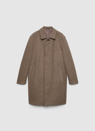 Cappotto lungo a quadri