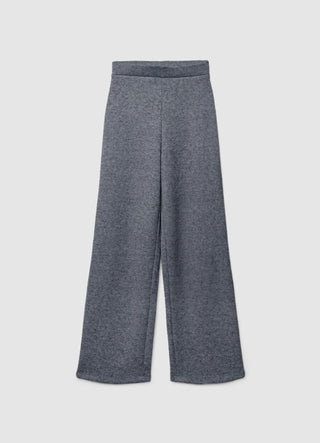 Soft solid-colour palazzo trousers