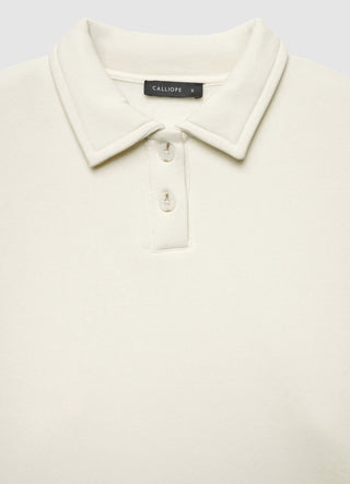 Sweat-shirt serafino avec col montant