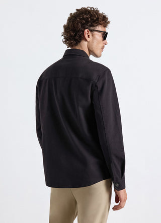 Camicia worker a tinta unita con tasche