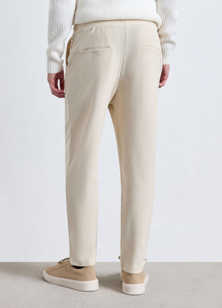 Pantaloni straight ginnici con coulisse