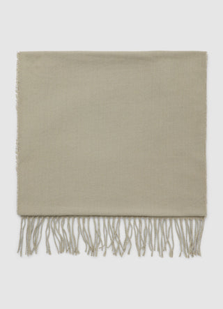 Satin scarf with fringes