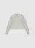 Pull boxy à col rond uni