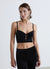 Bustier aus samt mit schimmerndem Effekt