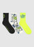Pack 3 calze con graffiti