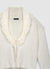 Cardigan con frange e laccetti